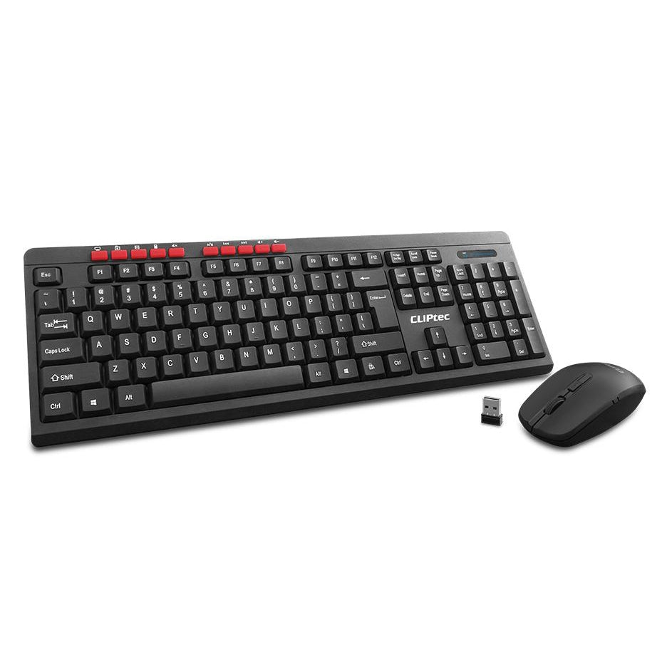 CLiPtec ESSENTIAL AIR WIRELESS MULTIMEDIA KEYBOARD AND MOUSE COMBO SET V28-AKBRZK339