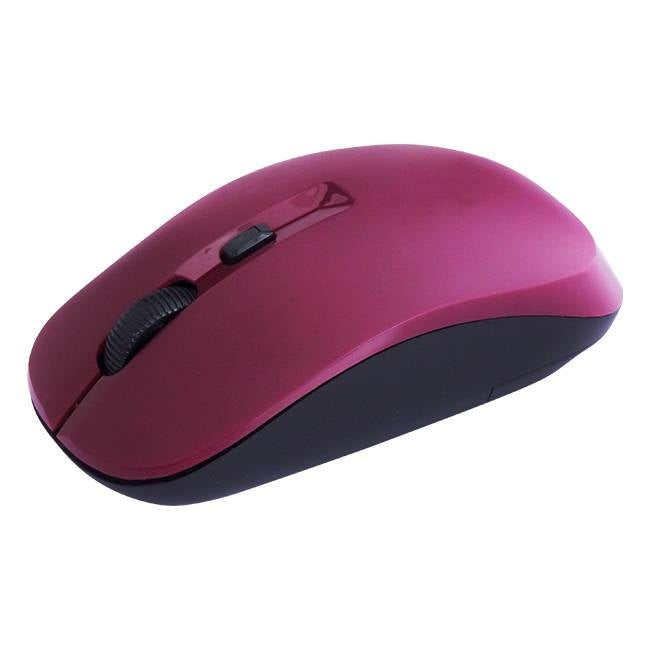 CLiPtec SMOOTH MAX 1600DPI 2.4GHZ WIRELESS OPTICAL MOUSE - Maroon V28-AMSRZS801MA