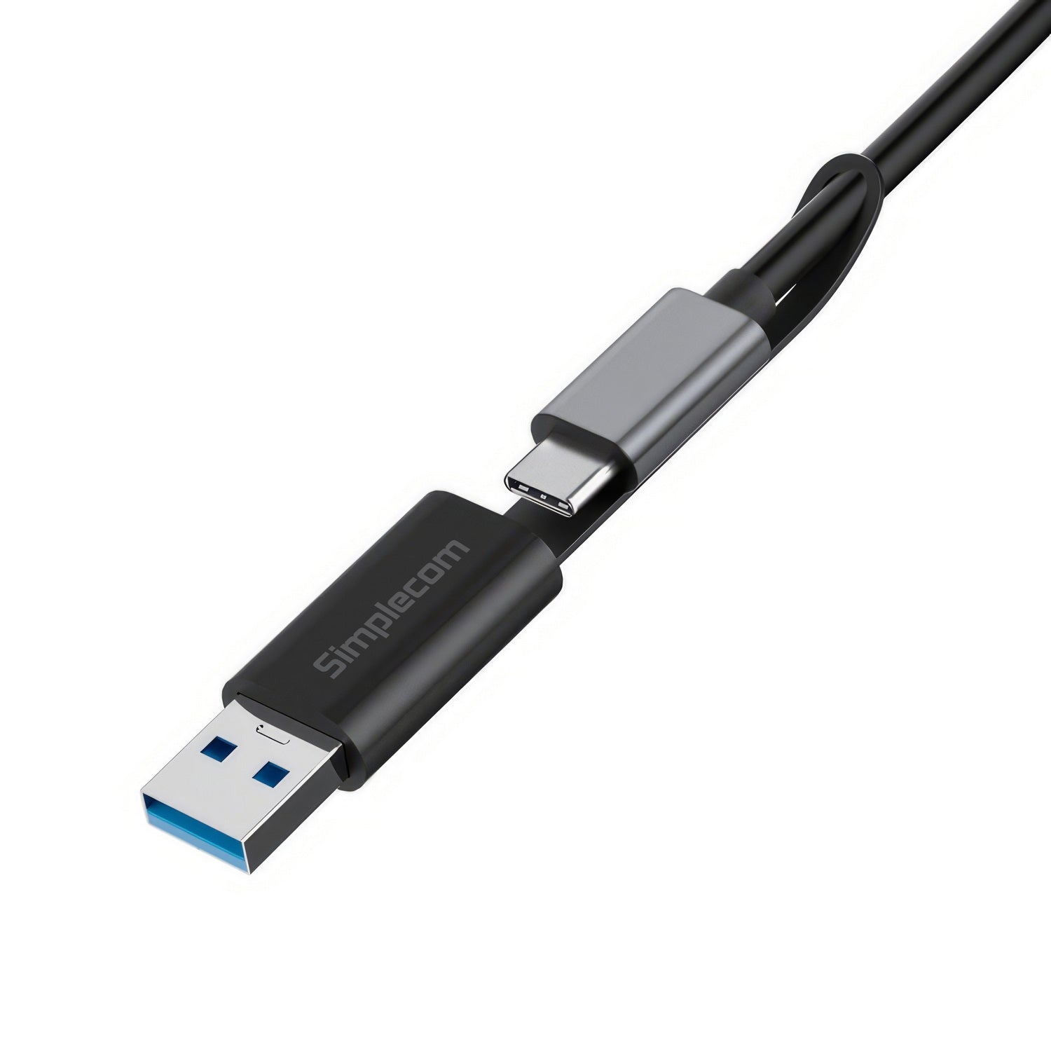 Simplecom CA132 USB-A Male to USB-C Female Adapter USB 3.2 Gen 2 Data & Charging Double-Side 10Gbps V28-CA132