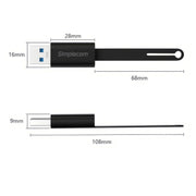 Simplecom CA132 USB-A Male to USB-C Female Adapter USB 3.2 Gen 2 Data & Charging Double-Side 10Gbps V28-CA132