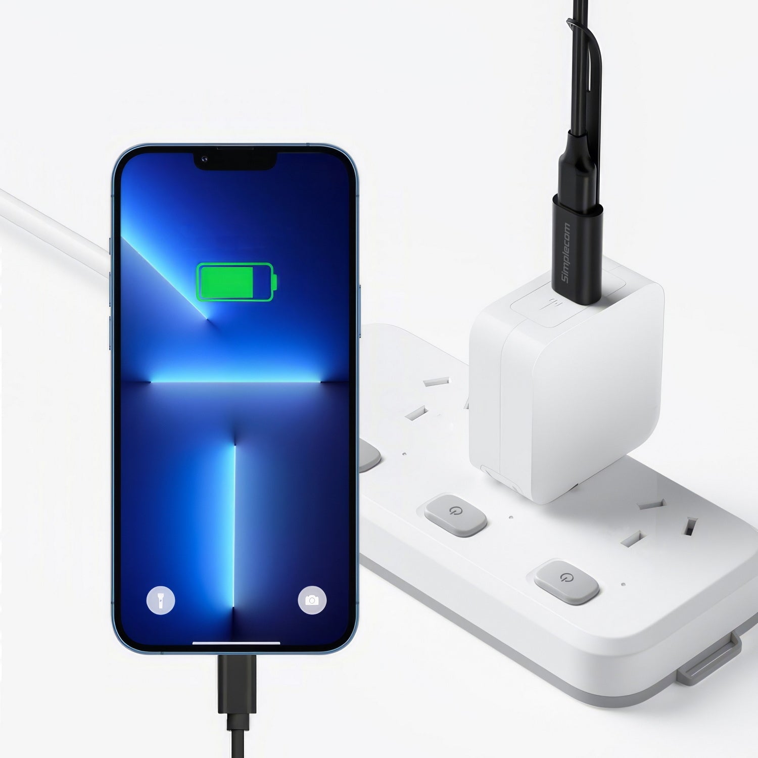 Simplecom CA132 USB-A Male to USB-C Female Adapter USB 3.2 Gen 2 Data & Charging Double-Side 10Gbps V28-CA132