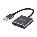 Simplecom CA152 USB to 3.5mm Audio and Microphone Sound Card Adapter for TRS or TRRS Headset with Mic V28-CA152