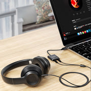 Simplecom CA152 USB to 3.5mm Audio and Microphone Sound Card Adapter for TRS or TRRS Headset with Mic V28-CA152