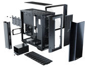 Seasonic Syncro Q704 Aluminum Case with Syncro DPC-850 850W 80 Plus Platinum PSU &amp; Connect Module RED DOT V28-CASSEAQ704DPC8501