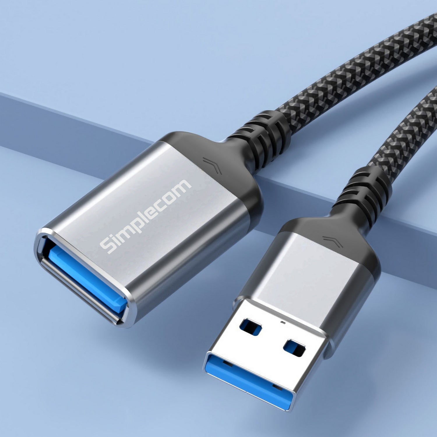 Simplecom CAU320 USB 3.0 Extension Cable USB-A Male to USB-A Female Nylon Braided 2.0M V28-CAU320
