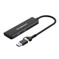 Simplecom CH385 SuperSpeed USB-A and USB-C 4-Port Combo Hub USB 3.2 Gen 1 (2x USB-A and 2x USB-C Ports) V28-CH385