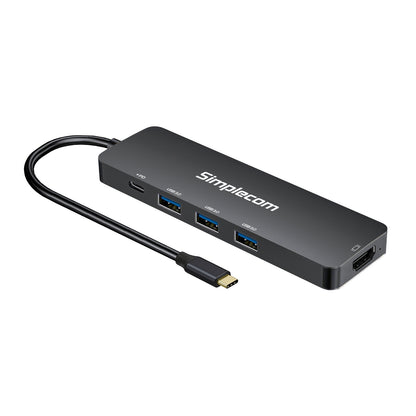 Simplecom CH545 USB-C 5-in-1 Multiport Adapter Docking Station with 3-Port USB 3.0 Hub PD HDMI V28-CH545