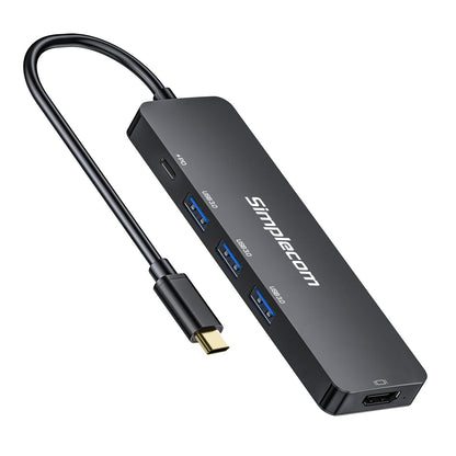 Simplecom CH545 USB-C 5-in-1 Multiport Adapter Docking Station with 3-Port USB 3.0 Hub PD HDMI V28-CH545
