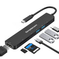 Simplecom CH547 USB-C 7-in-1 Multiport Adapter USB Hub HDMI Card Reader PD V28-CH547