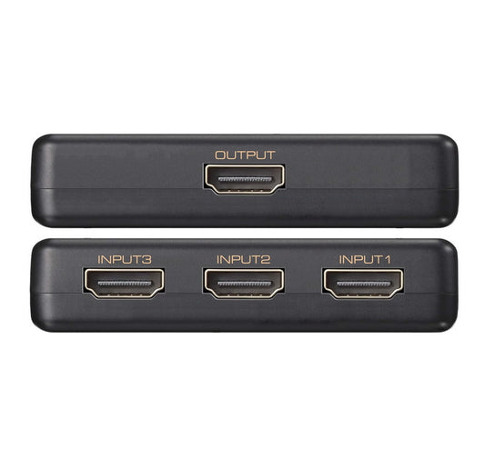 Simplecom CM303 Ultra HD 3 Way HDMI Switch 3 IN 1 OUT Splitter 4K@60Hz V28-CM303