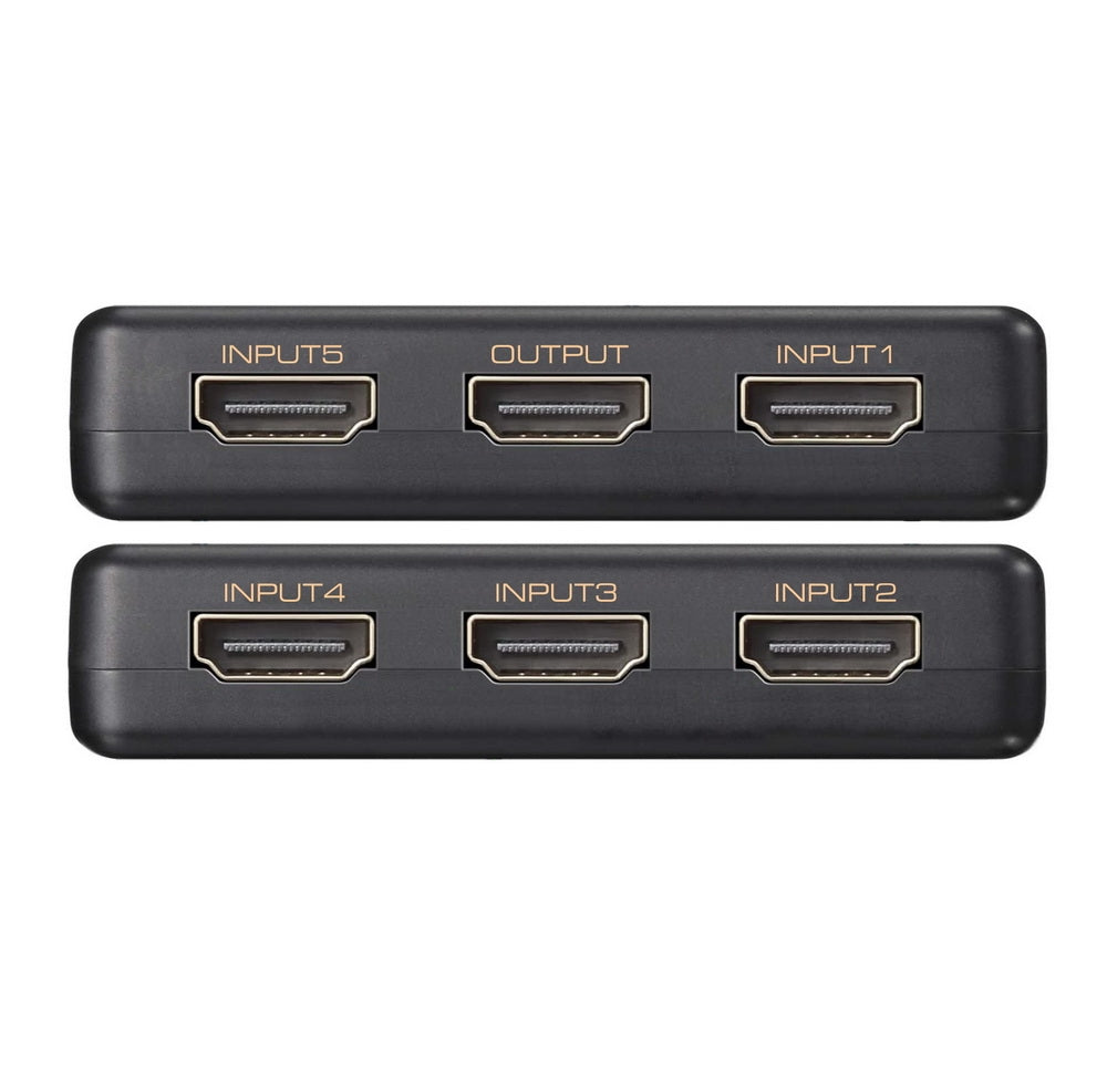 Simplecom CM305 Ultra HD 5 Way HDMI Switch 5 IN 1 OUT Splitter 4K@60Hz V28-CM305
