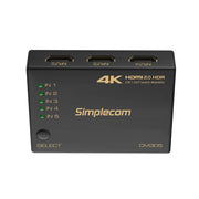 Simplecom CM305 Ultra HD 5 Way HDMI Switch 5 IN 1 OUT Splitter 4K@60Hz V28-CM305