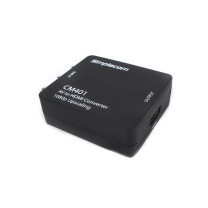 Simplecom CM401 Composite AV CVBS 3RCA to HDMI Video Converter 1080p Upscaling V28-CM401