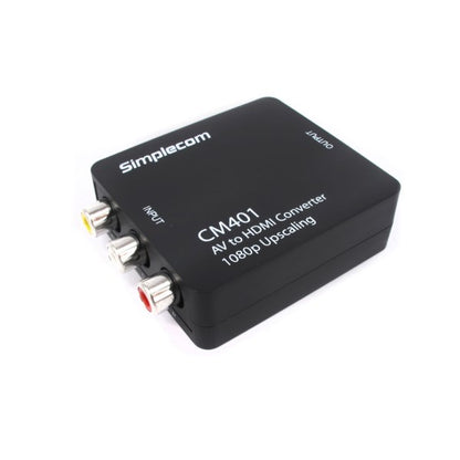 Simplecom CM401 Composite AV CVBS 3RCA to HDMI Video Converter 1080p Upscaling V28-CM401