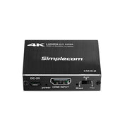 Simplecom CM412 HDMI 2.0 1x2 Splitter 1 IN 2 Out 4K@60Hz HDR10 2 Port HDMI Duplicator V28-CM412