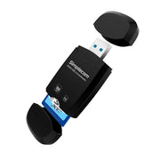 Simplecom CR303 2 Slot SuperSpeed USB 3.0 Card Reader with Dual Caps V28-CR303-BK
