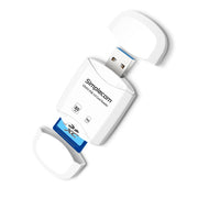 Simplecom CR303 2 Slot SuperSpeed USB 3.0 Card Reader with Dual Caps V28-CR303-BK