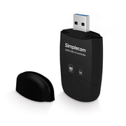 Simplecom CR303 2 Slot SuperSpeed USB 3.0 Card Reader with Dual Caps V28-CR303-BK