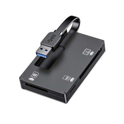 Simplecom CR309 3-Slot SuperSpeed USB 3.0 Card Reader with Card Storage Case V28-CR309