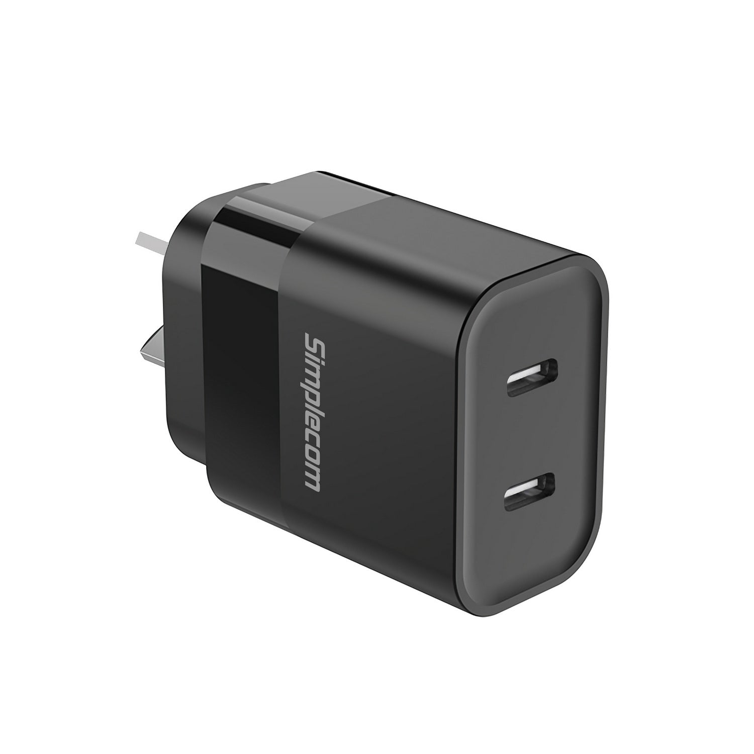 Simplecom CU221 Dual USB-C Fast Wall Charger PD 20W for Phone Tablet V28-CU221