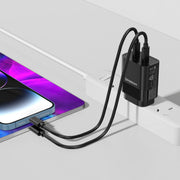 Simplecom CU221 Dual USB-C Fast Wall Charger PD 20W for Phone Tablet V28-CU221