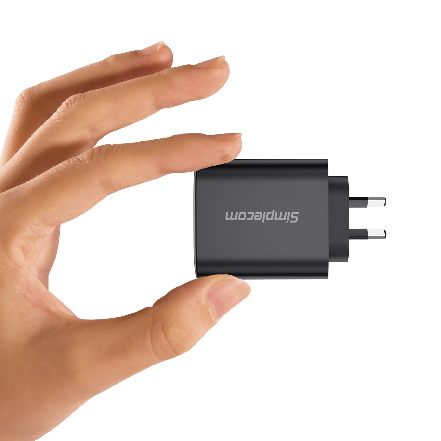Simplecom CU265 Dual Port PD 65W GaN Fast Wall Charger USB-C + USB-A for Phone Laptop V28-CU265