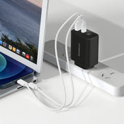 Simplecom CU265 Dual Port PD 65W GaN Fast Wall Charger USB-C + USB-A for Phone Laptop V28-CU265