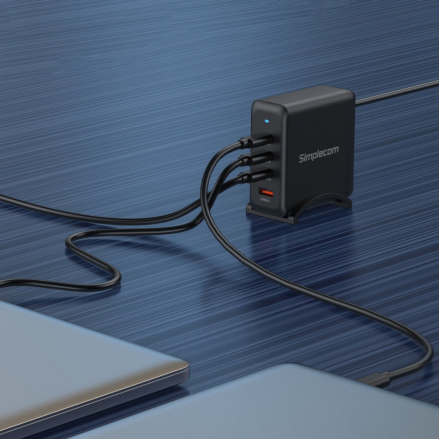 Simplecom CU400 4-Port PD 100W GaN Fast Charger 3xUSB-C + USB-A for Phone Tablet Laptop V28-CU400