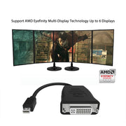 Simplecom DA102 Active MiniDP to DVI Adapter 4K UHD (Thunderbolt and Eyefinity Compatible) V28-DA102