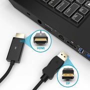 Simplecom DA201 4K DisplayPort to HDMI Cable 2160P Ultra HD 1.8M V28-DA201