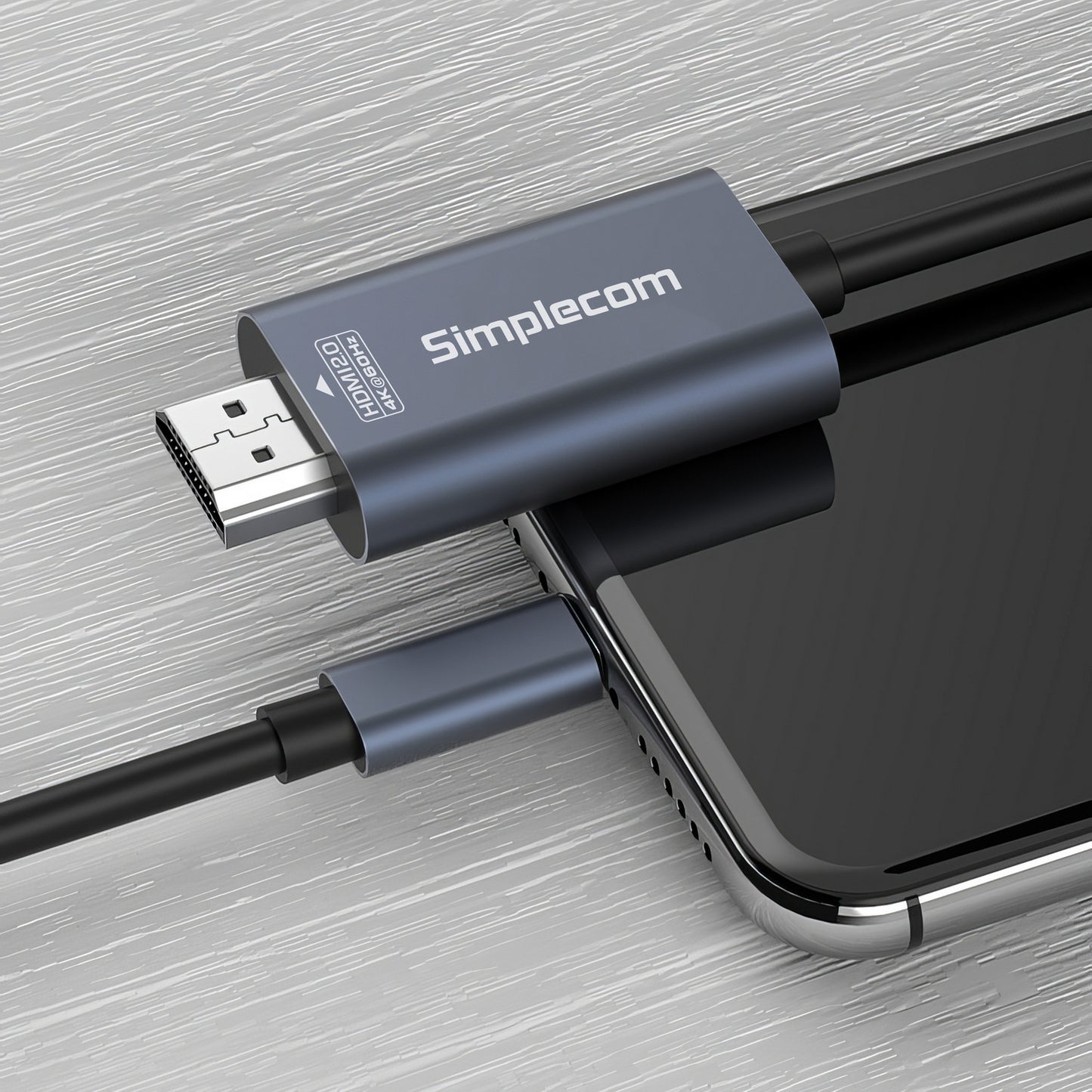 Simplecom DA322 USB-C Type-C to HDMI 2.0 Cable 2M HDCP 4K@60Hz V28-DA322