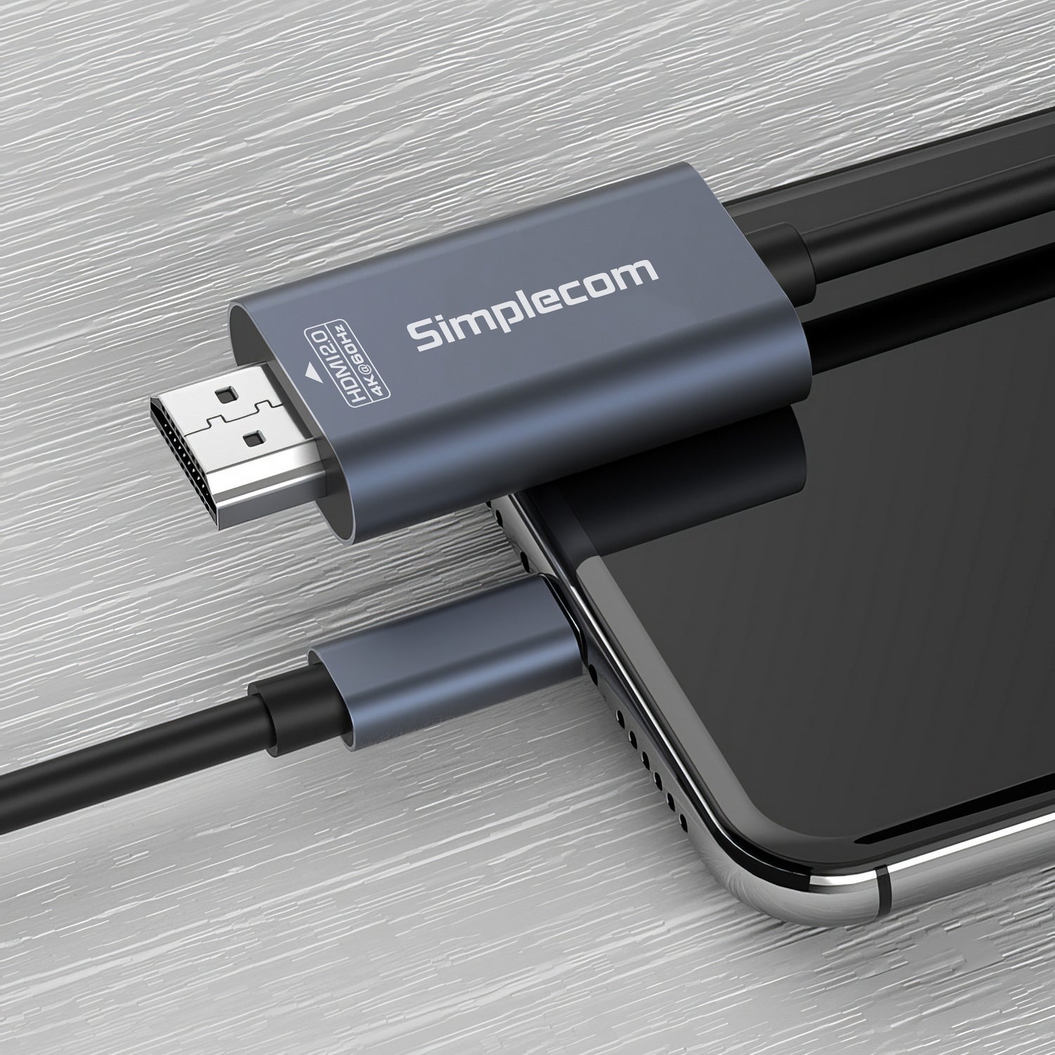 Simplecom DA322 USB-C Type-C to HDMI 2.0 Cable 2M HDCP 4K@60Hz V28-DA322