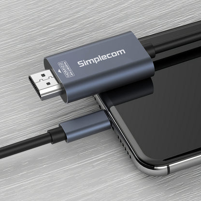 Simplecom DA322 USB-C Type-C to HDMI 2.0 Cable 2M HDCP 4K@60Hz V28-DA322