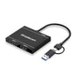 Simplecom DA327 USB 3.0 or USB-C to Dual HDMI Display Adapter for 2x 1080p Extended Screens V28-DA327