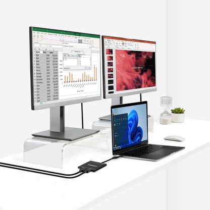 Simplecom DA327 USB 3.0 or USB-C to Dual HDMI Display Adapter for 2x 1080p Extended Screens V28-DA327