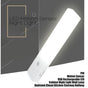 EL608 Rechargeable Infrared Motion Sensor Wall LED Night Light Torch (Warm White) V28-EL608-3K