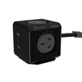 Allocacoc PowerCube Extended 4 Outlets 2 USB-A + 1 USB-C PD 20W with Surge 1.5M Black (11407-AUEUAC) V28-ELEALL11407BK