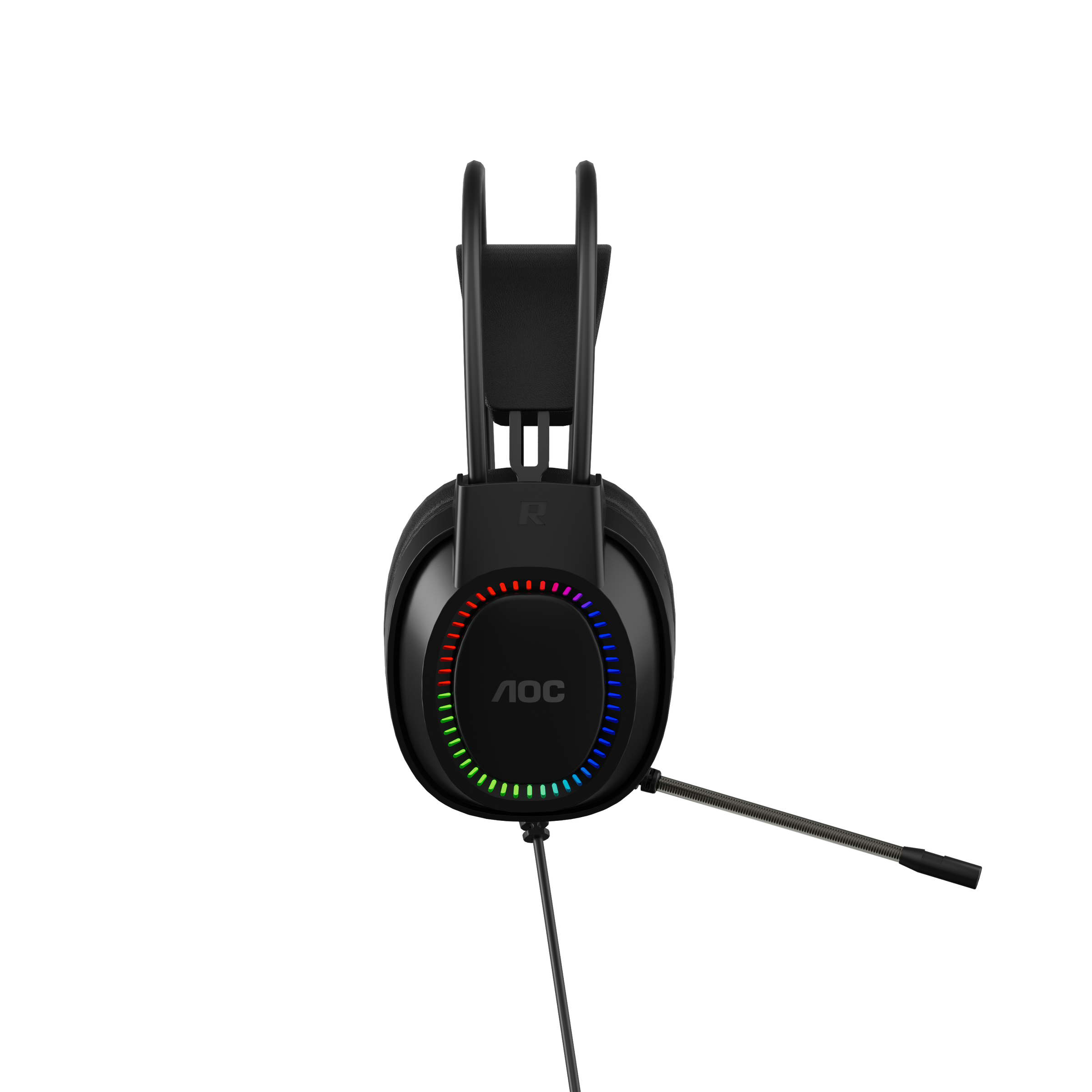 AOC ACG2500BK Wired RGB USB Gaming Stereo Headset 2M Cable Black V28-ELEAOCACG2500BK