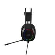 AOC ACG2500BK Wired RGB USB Gaming Stereo Headset 2M Cable Black V28-ELEAOCACG2500BK