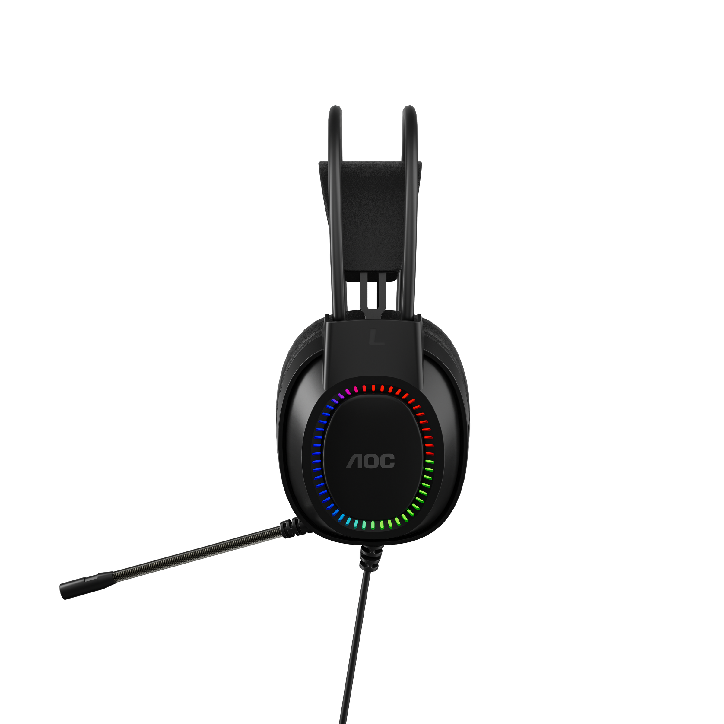 AOC ACG2500BK Wired RGB USB Gaming Stereo Headset 2M Cable Black V28-ELEAOCACG2500BK