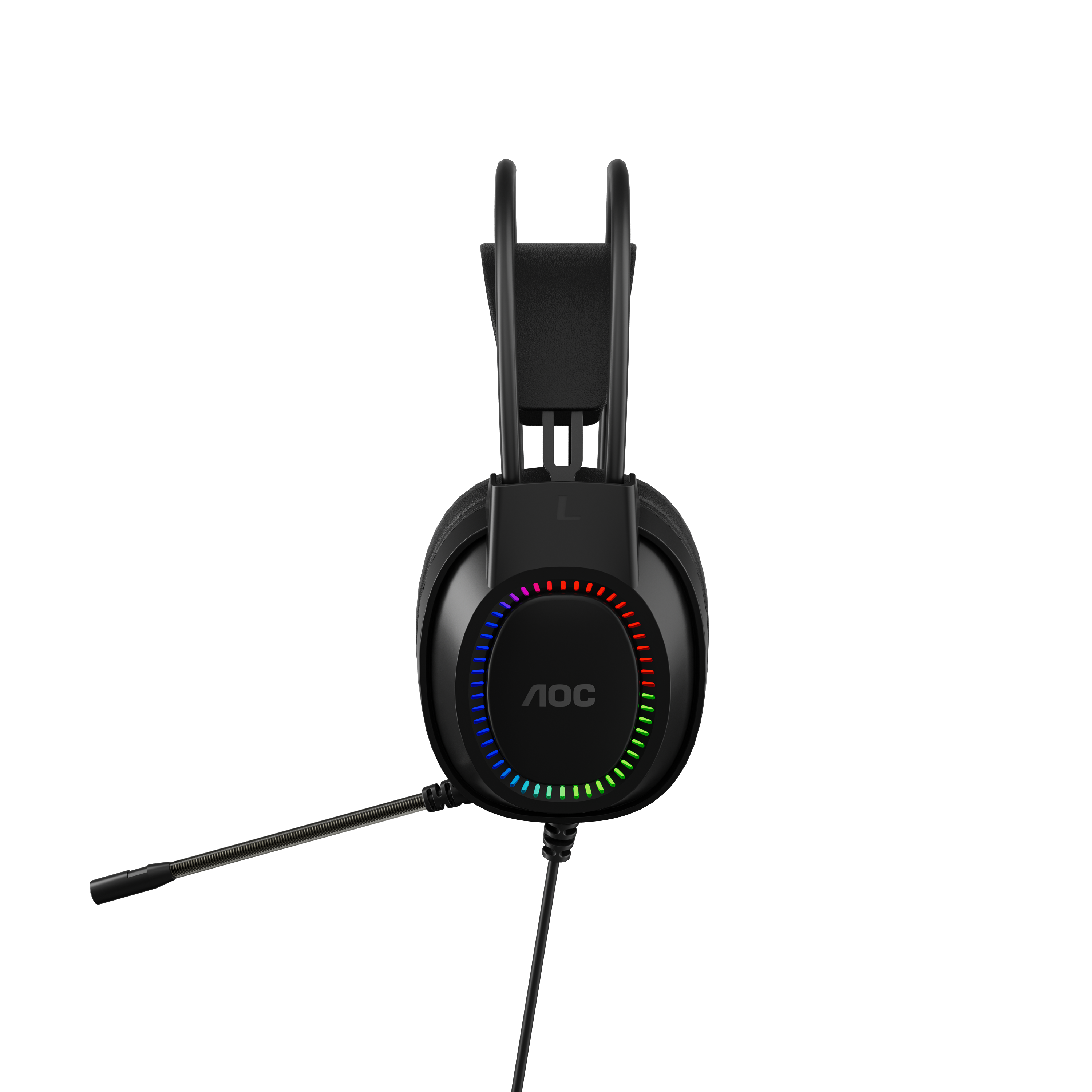 AOC ACG2500BK Wired RGB USB Gaming Stereo Headset 2M Cable Black V28-ELEAOCACG2500BK