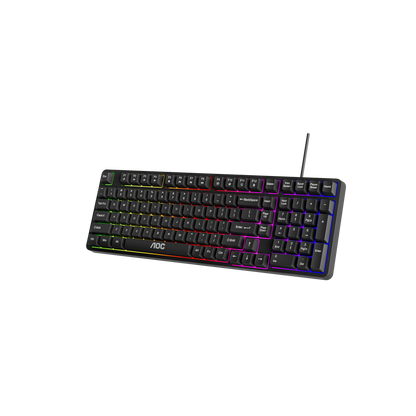 AOC GK116B/97 Wired RGB Gaming Keyboard 120-key V28-ELEAOCGK116B97