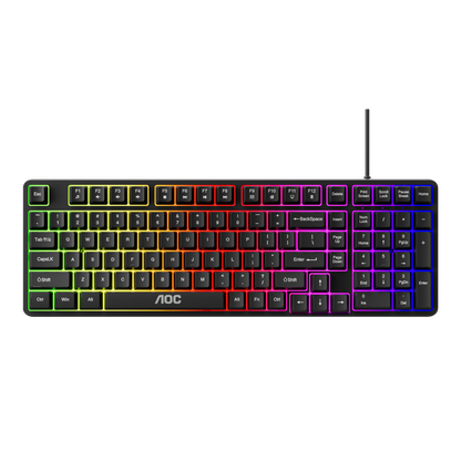 AOC GK116B/97 Wired RGB Gaming Keyboard 120-key V28-ELEAOCGK116B97