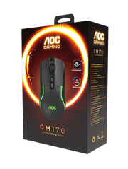 AOC GM170 Wired RGB Gaming Mouse 7-Key V28-ELEAOCGM170