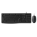 AOC KM170B/97 Wired Home & Office Keyboard + Mouse Combo 1.5M cables Black V28-ELEAOCKM170B97