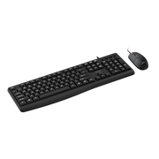 AOC KM170B/97 Wired Home & Office Keyboard + Mouse Combo 1.5M cables Black V28-ELEAOCKM170B97