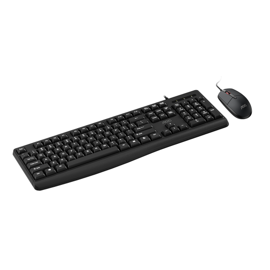 AOC KM170B/97 Wired Home & Office Keyboard + Mouse Combo 1.5M cables Black V28-ELEAOCKM170B97