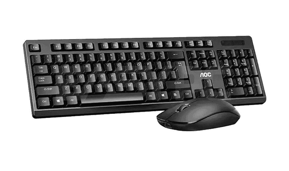 AOC KM210B/97 Home & Office Wireless Keyboard & Mouse Combo 2.4G USB Black V28-ELEAOCKM210B97
