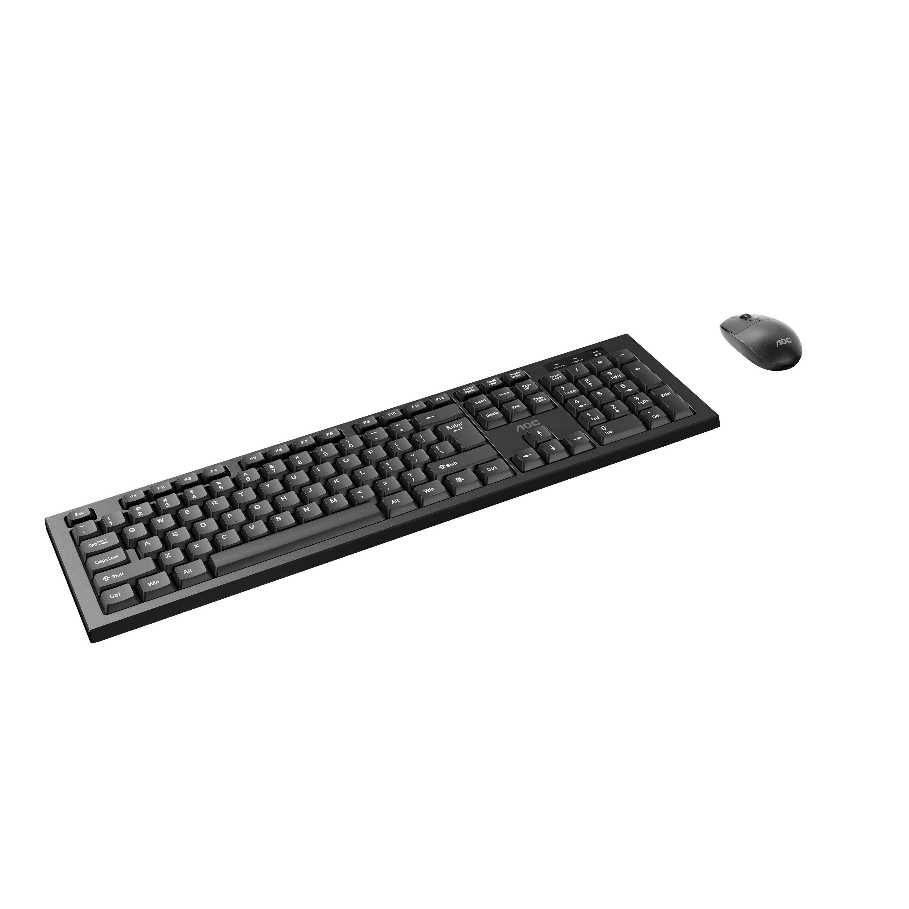 AOC KM210B/97 Home & Office Wireless Keyboard & Mouse Combo 2.4G USB Black V28-ELEAOCKM210B97