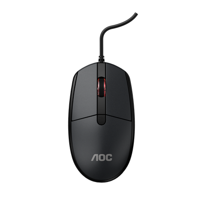 AOC MS130B/LA Wired Office Mouse USB Optical 3-Button Black V28-ELEAOCMS130BLA